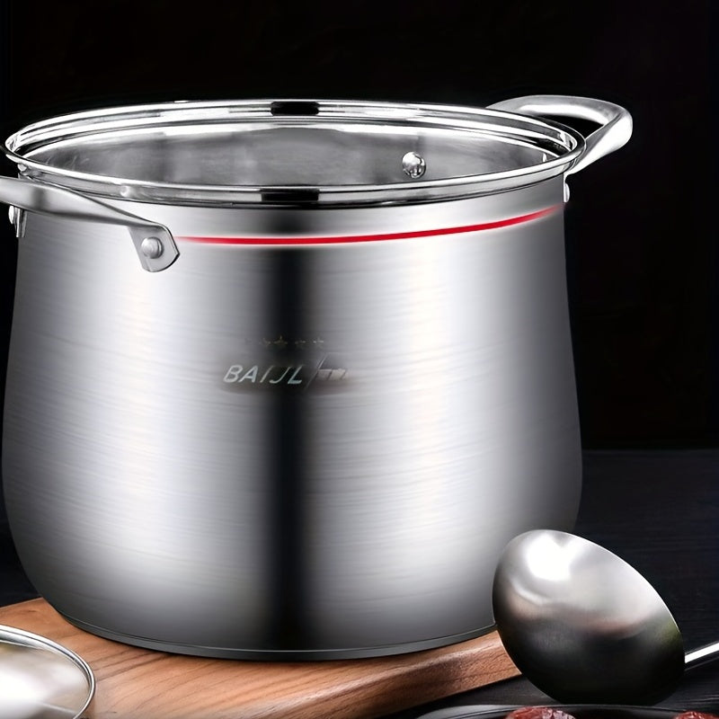 Stainless Steel Steamer Pot with Lid 9.44 Inch 24cm for Induction Gas Electric Stove