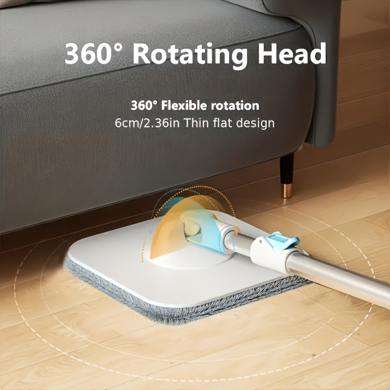 Microfiber Spin Mop Set with 360 Rotating Head for Wood and Laminate Floors