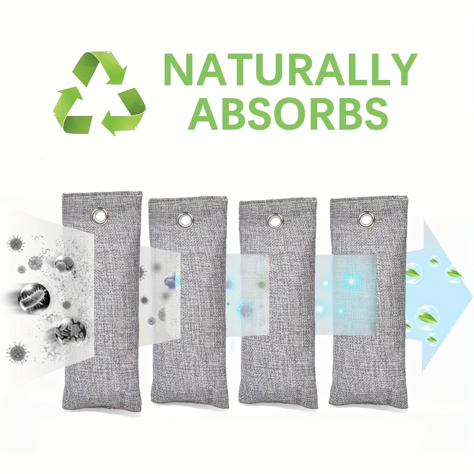 Activated Carbon Air Purification Bags 15/20pcs Odor Eliminator for Cars, Shoes, Wardrobes