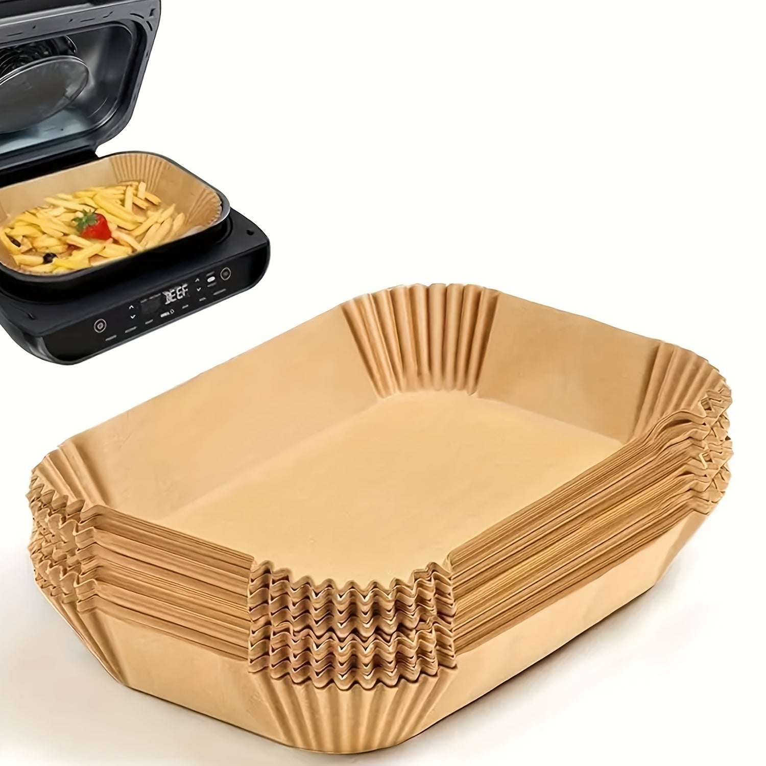 100 ta yopishmaydigan havo fritörlari uchun qoplamalar to'plami - xavfsiz va kimyoviy moddalar mavjud emas, pishirish, ovqat tayyorlash va xamir tayyorlash uchun mukammal - oshxonangiz uchun zarur vositalar
