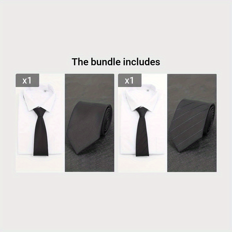 Men's Wedding Tie Striped Design Gift for Groom Business Professional