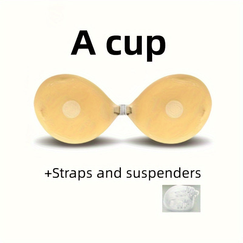 Waterproof Reusable Strapless Lift Bra Pasties for Wedding Photos and Casual Wear