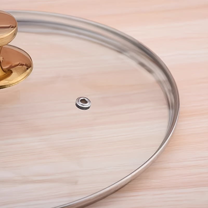 Tempered Glass Lid for Wok and Soup Pot Durable Explosion-Proof Universal Fit