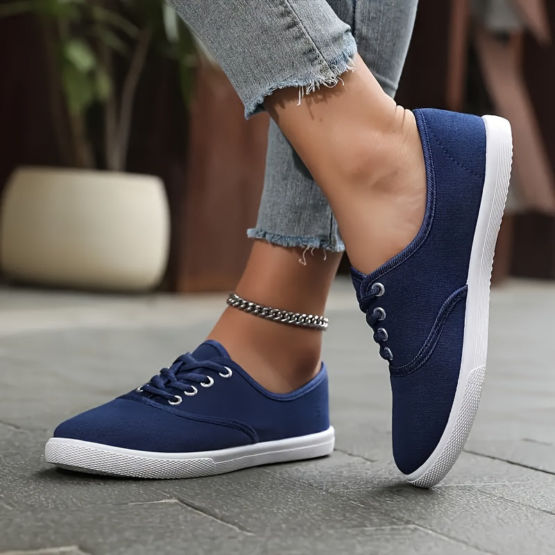Unisex Casual Flat Shoes Fabric Upper All-Season Solid Color
