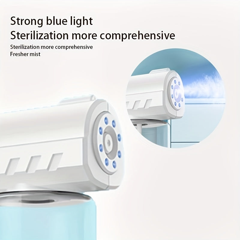 Rechargeable Blue Light Spray Gun for Home Use Portable Sterilizer Atomizer with Long Battery Life