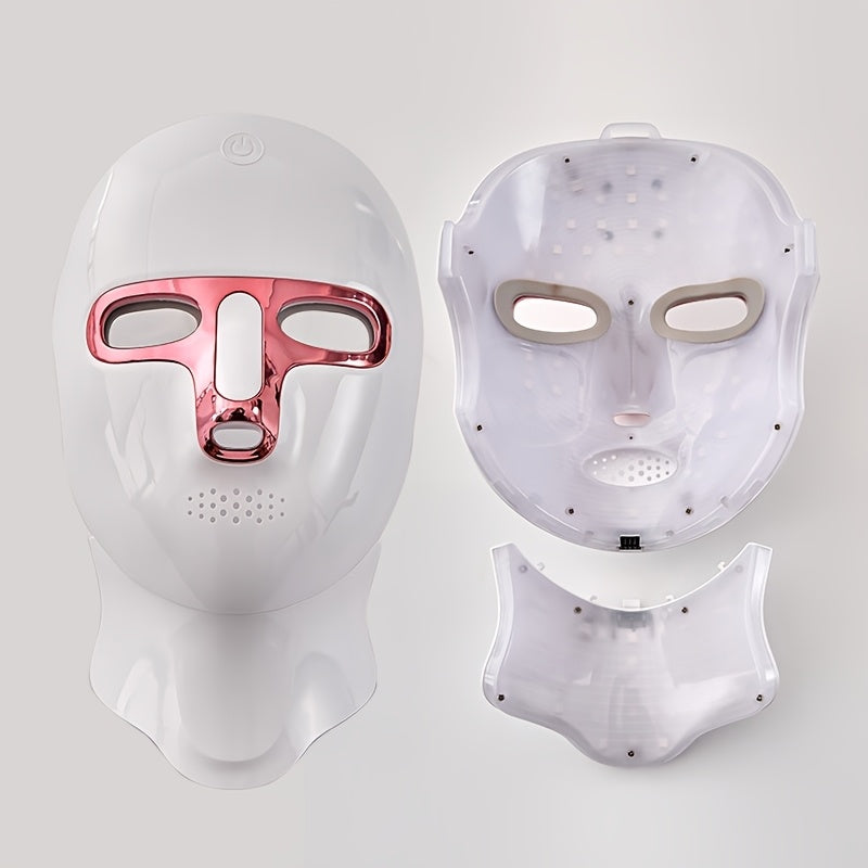 Facial and Neck Mask Device for Men and Women with 7 Color Options and Rechargeable Battery