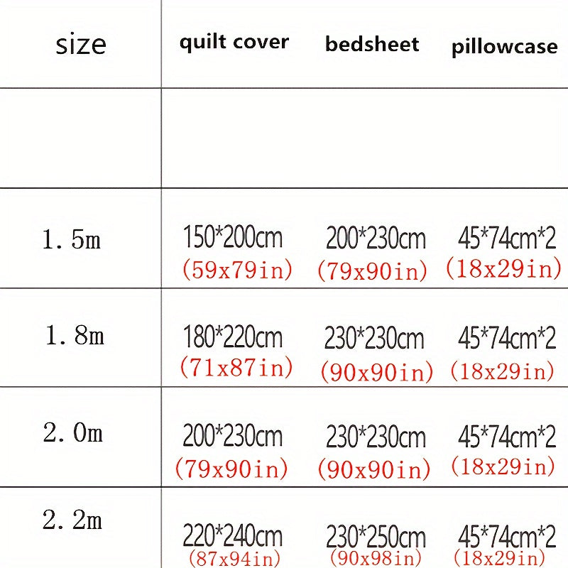 Floral Duvet Cover Set 4 Pieces Polyester Bed Bedding with Pillowcases and Flat Sheet
