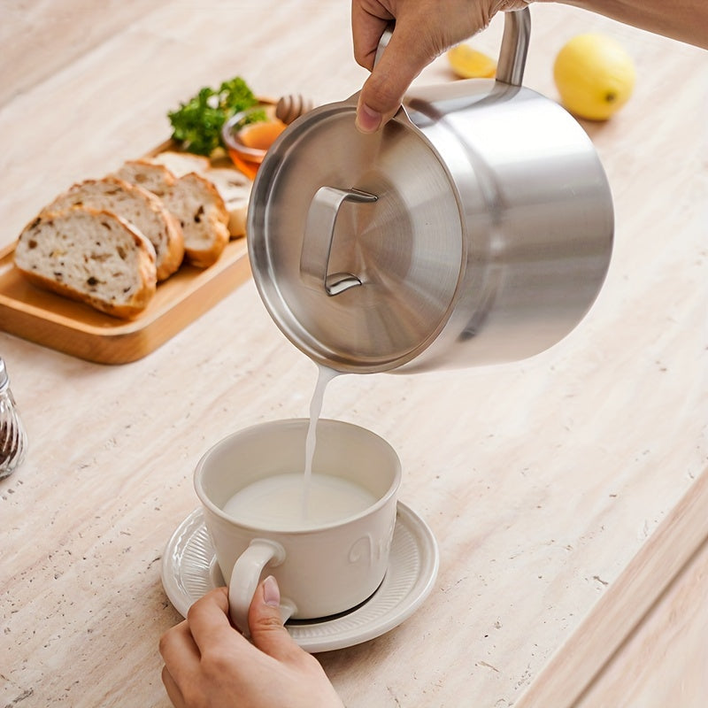 Stainless Steel Oil Filter Pot with Frying Basket and Strainer for Kitchen