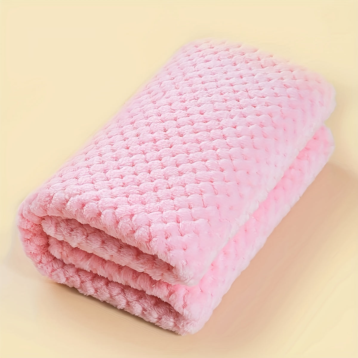 Infant Baby Comforter Purple Coral Fleece Swaddle Blanket Soft Polyester