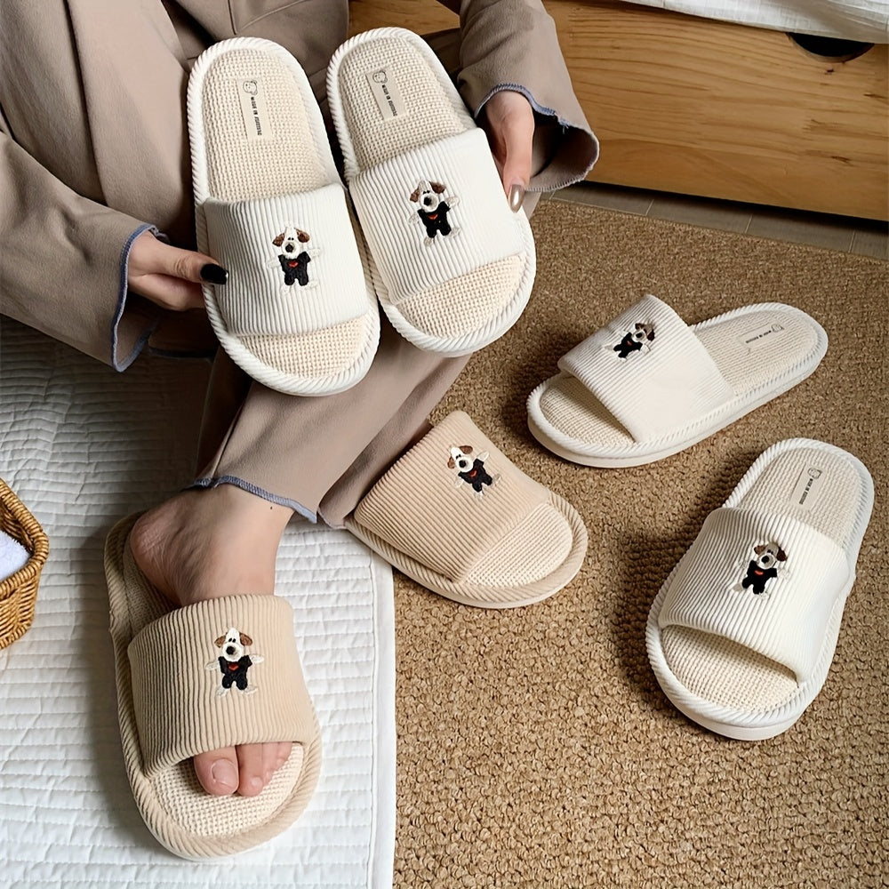 Uniseks peluş multfilmli yotoq xonasi ichki poyabzal yumshoq tagi sirpanmaydigan qulay oyoq kiyim