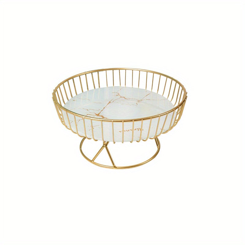 European-Style Ceramic Fruit Plate for Living Room Parties and Afternoon Tea