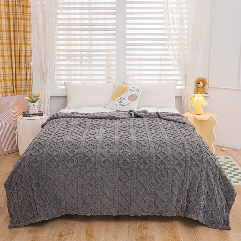 Manta de felpa Sherpa suave y cálida, gruesa, para sofá, cama, viajes, en varios colores