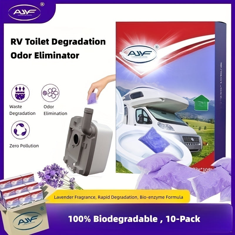 10 Pack RV Black Water Tank Enzyme Treatment Septic Tank Deodorizer