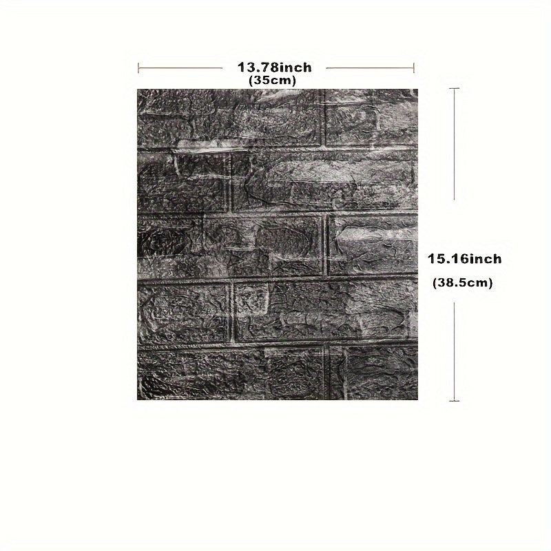 3D Wall Tile Stickers Self-Adhesive Waterproof Brick Pattern for Kitchen Bathroom Living Room Corridor 20/50/100 pcs