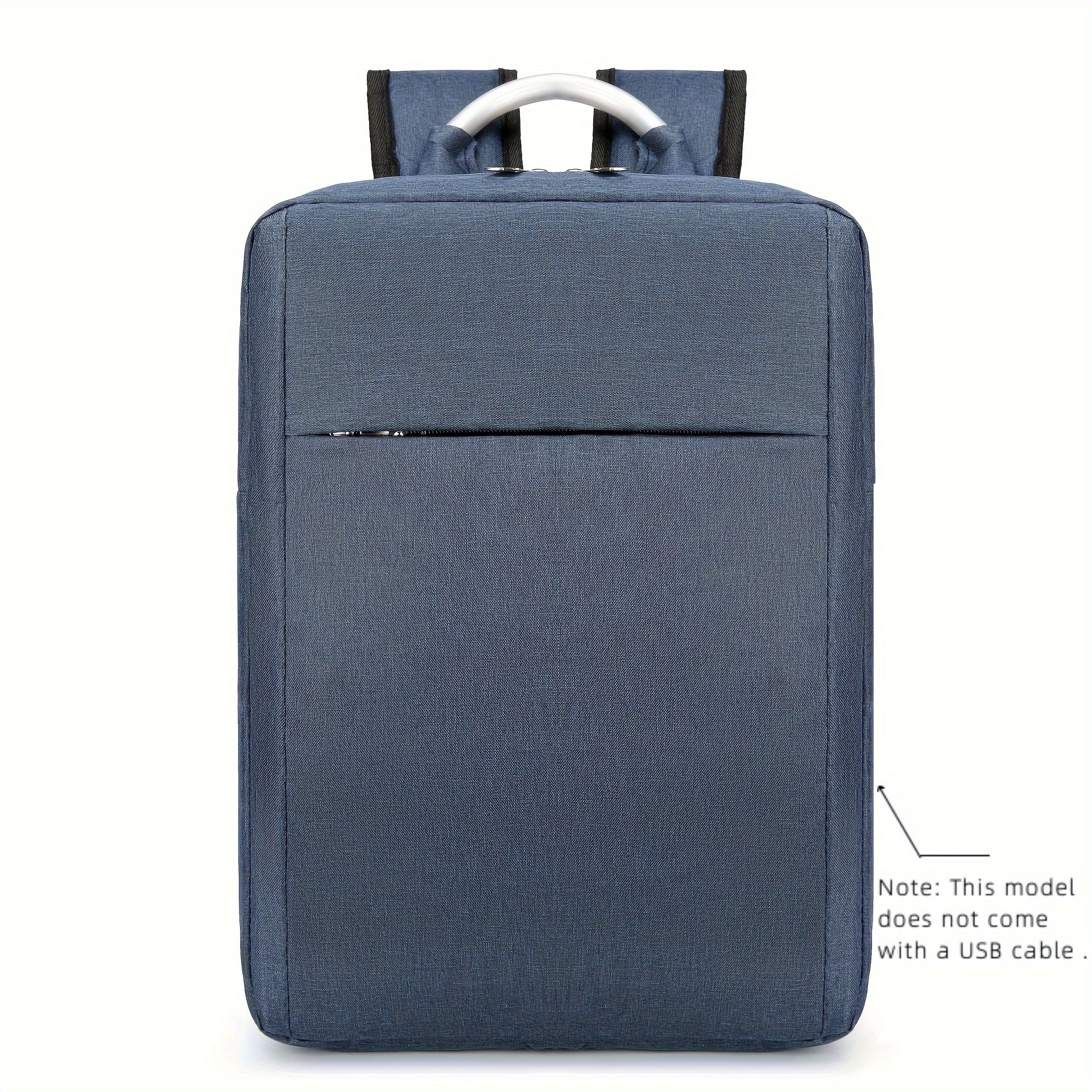 Large Nylon Travel Laptop Backpack with USB Charging and Stain-Resistant Features