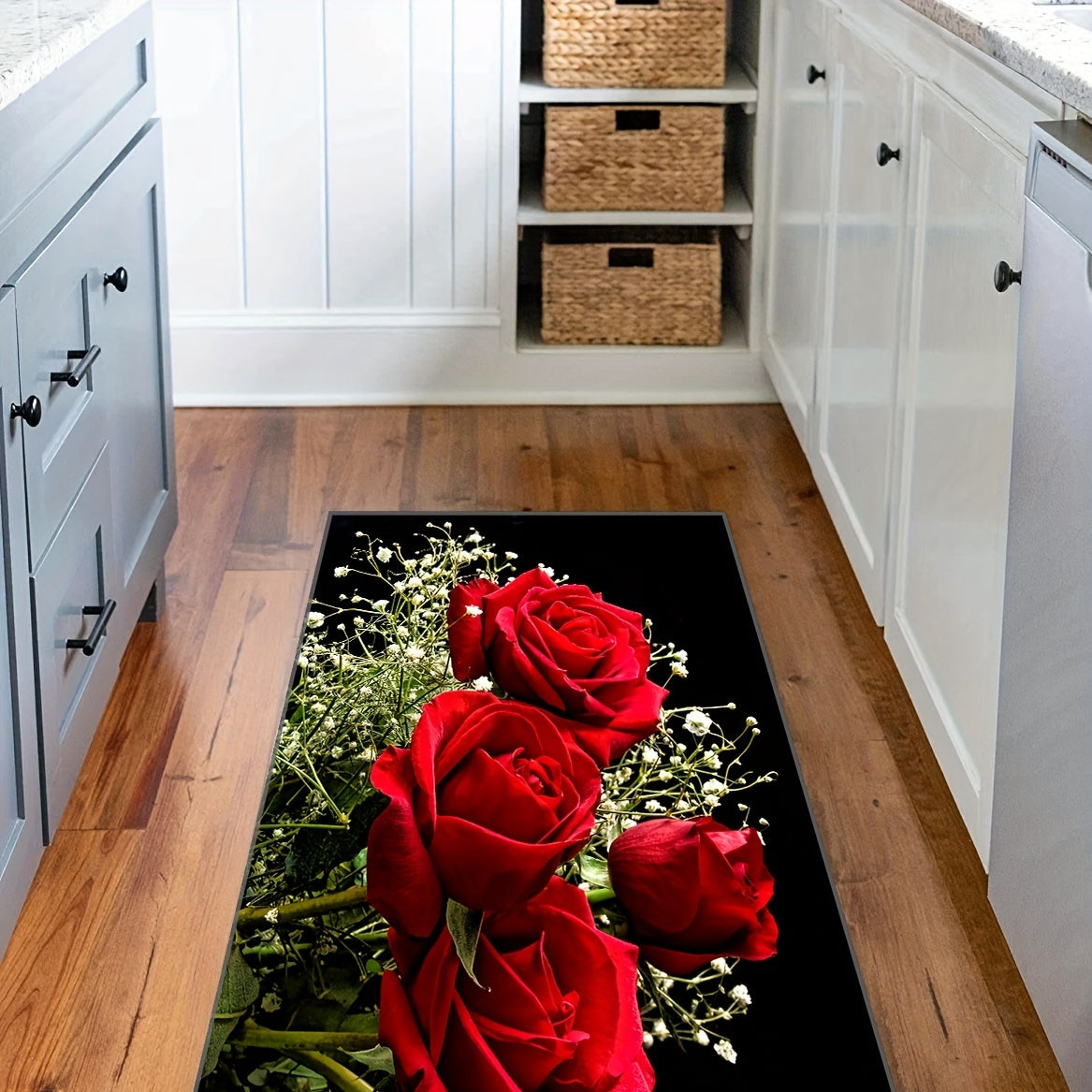 Набор кухонных ковриков с амортизирующими противострессовыми ковриками, водонепроницаемый, нескользящий, в рустикальном стиле