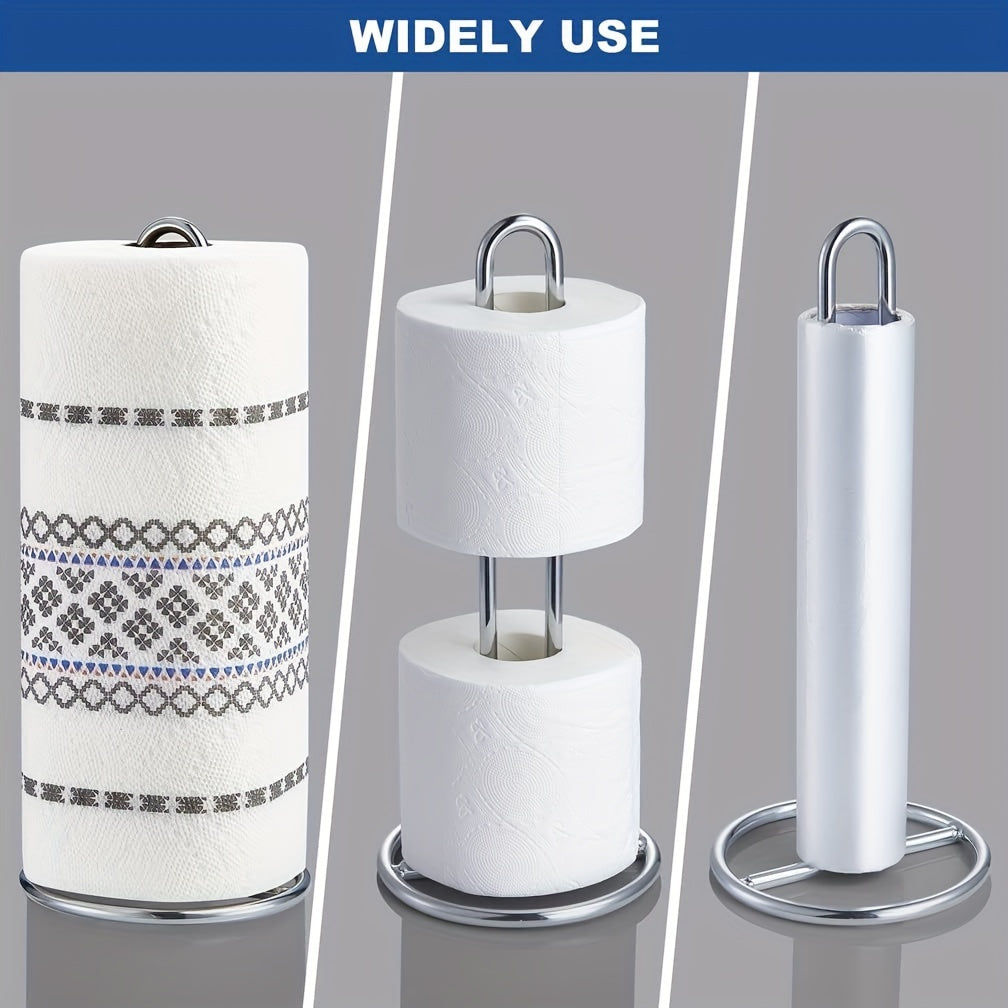 Inqilobiy Vertikal Qog'oz Sochiq Tutgichi Oshxona Stoliga - Servetkalarni va Qog'oz Rulonini Ushbu Zamonaviy Stol Racki Bilan Tartibda Saqlang