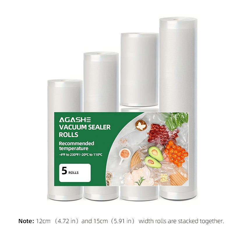 Rollos de sellador al vacío sin BPA, 3m, bolsas texturizadas resistentes a perforaciones para la conservación de alimentos