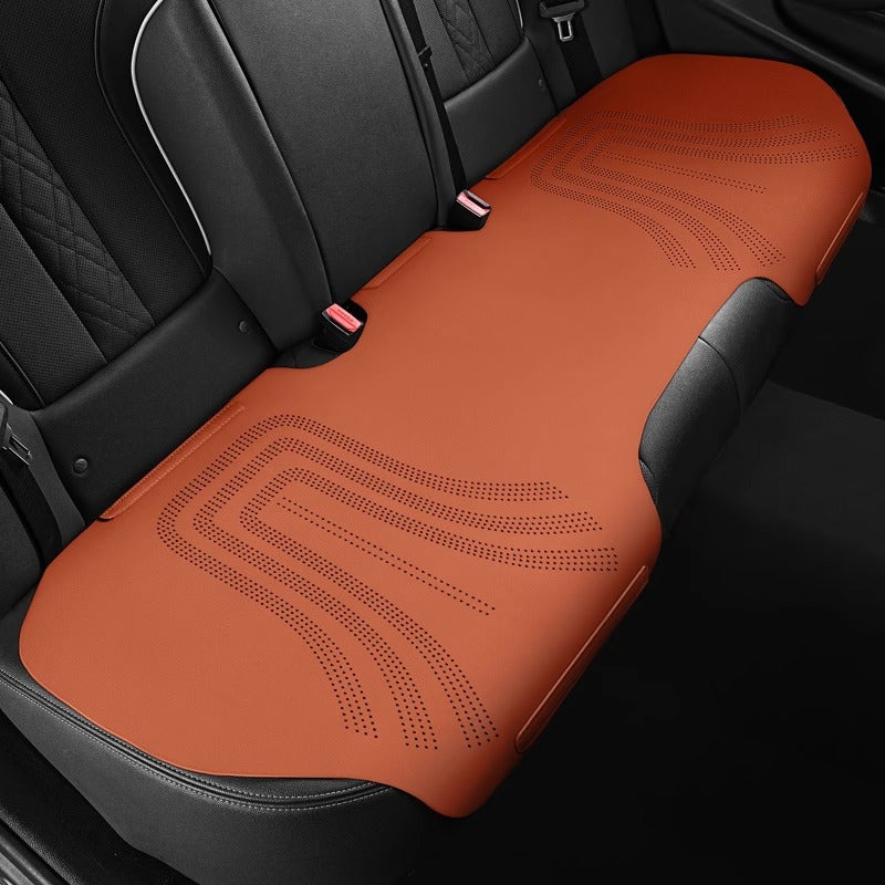 Car Seat Cushion Breathable Red Rear Seat Cover for EV Sedan