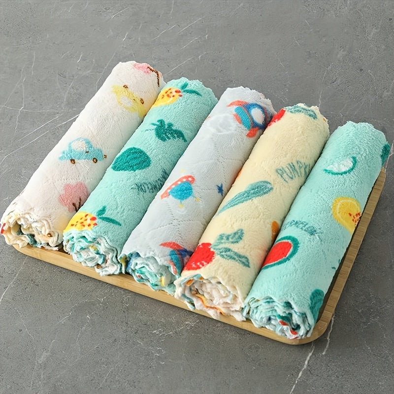 5 paños de cocina súper absorbentes, reutilizables y de secado rápido