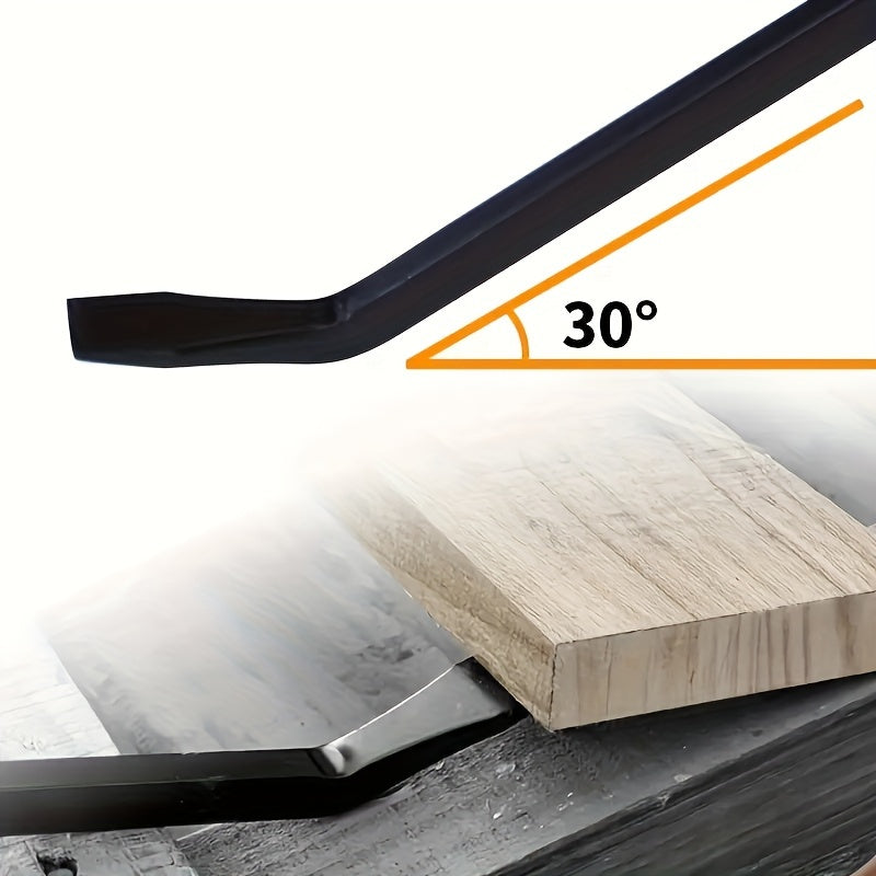 Car Tire Repair Pry Bar Set Non-Slip Handle Impact Cap Crowbar