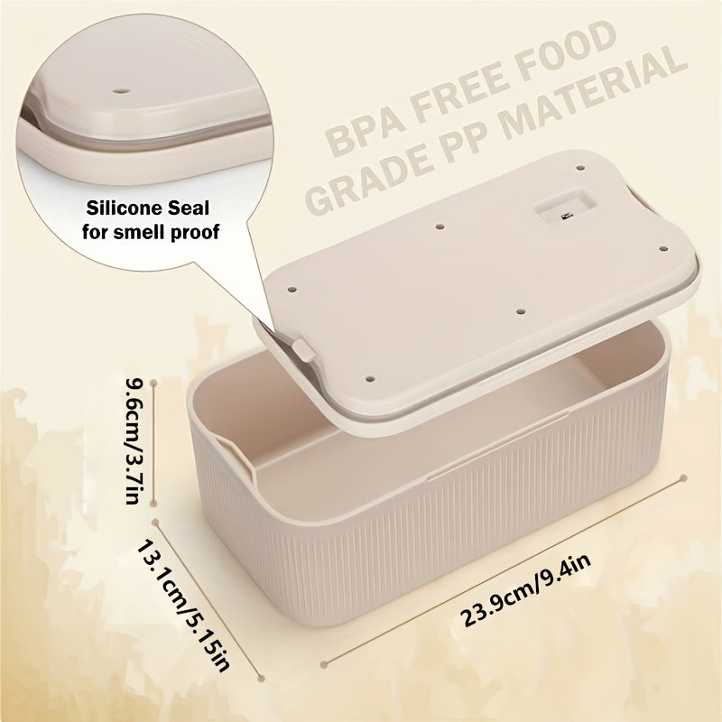 Qizil/bez/ko'k rangda, mustahkam PP materialidan tayyorlangan, telefon, dori-darmon va oziq-ovqatni xavfsiz tashkil etish uchun ideal bo'lgan ixcham qulflanadigan saqlash qutisi. Uyda, ofisda va sayohatda mukammal. O'lchovlar: 23.88x13.97x9.65 sm.