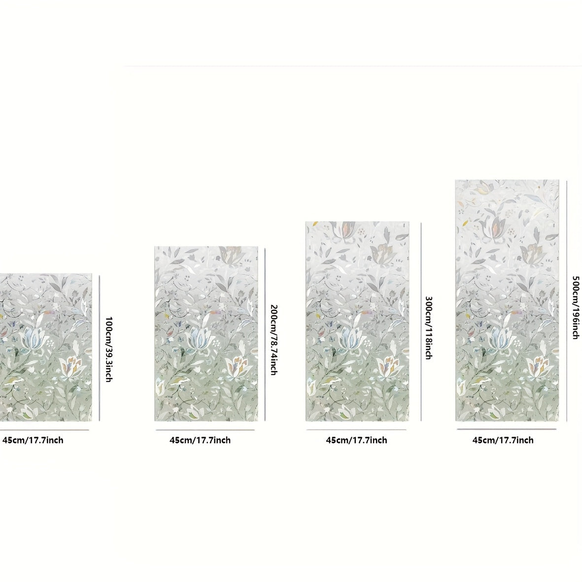 Frosted Glass Window Film Static Clings Privacy Home Decor 1 Piece