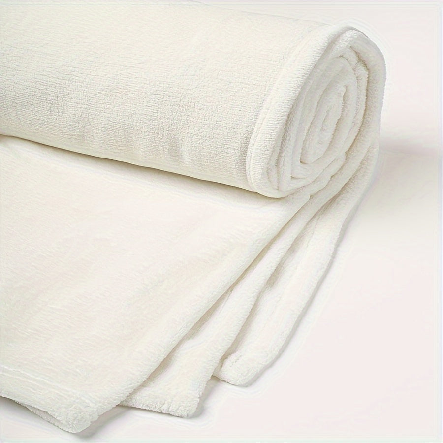 Bohemian Flannel Throw Blanket with Mixed Colors and Knitted Design