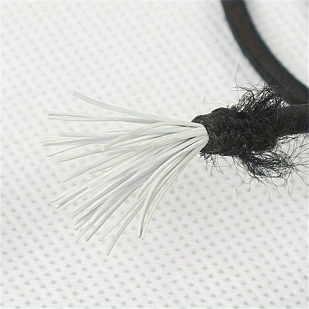 Oyoq va dam olish kreslolar uchun qora elastik ipni mahkamlagich, mustahkamlangan mol goʻshti bilan bogʻlash