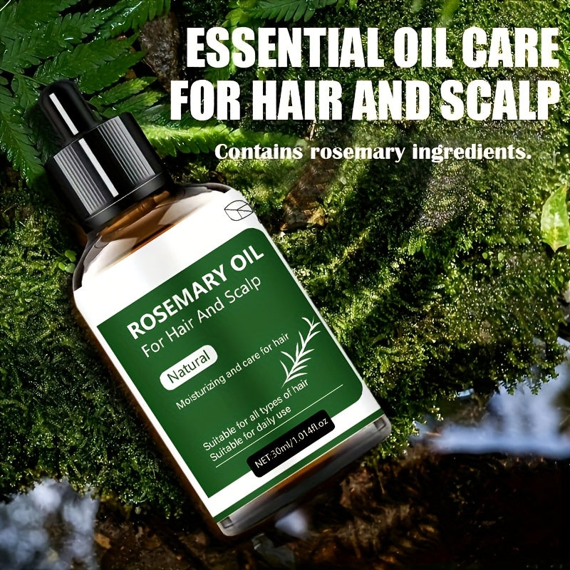Ayollar uchun Rosemary soch yog'i, yumshoq soch parvarishi va porlash uchun