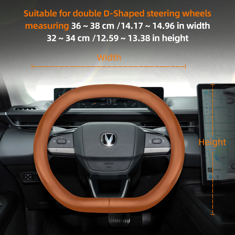 Universal Breathable PU Leather Steering Wheel Cover for Cars Black Burgundy Brown