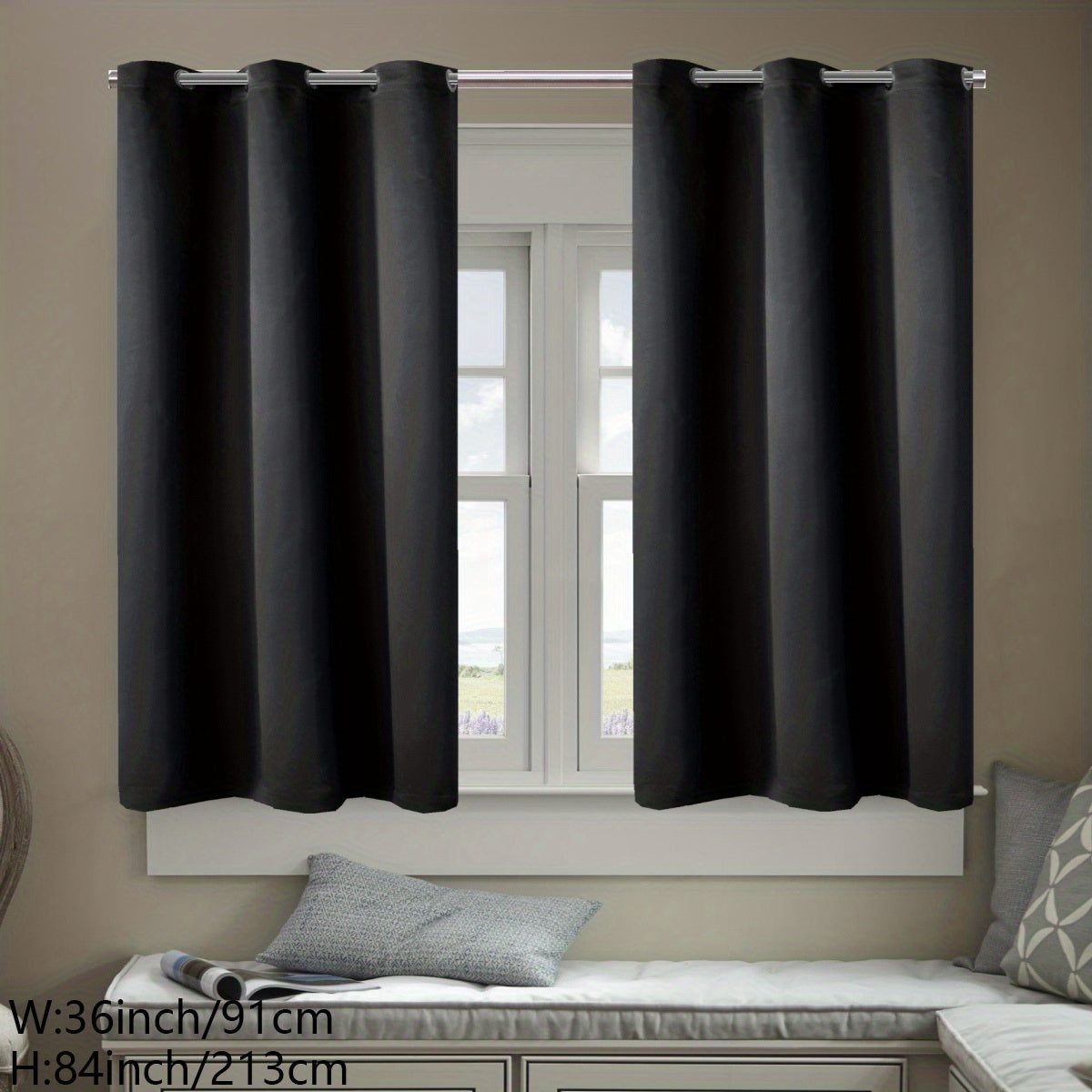 Heat Insulation Window Films Set of 2, UV Protection, Glare Reduction, Privacy