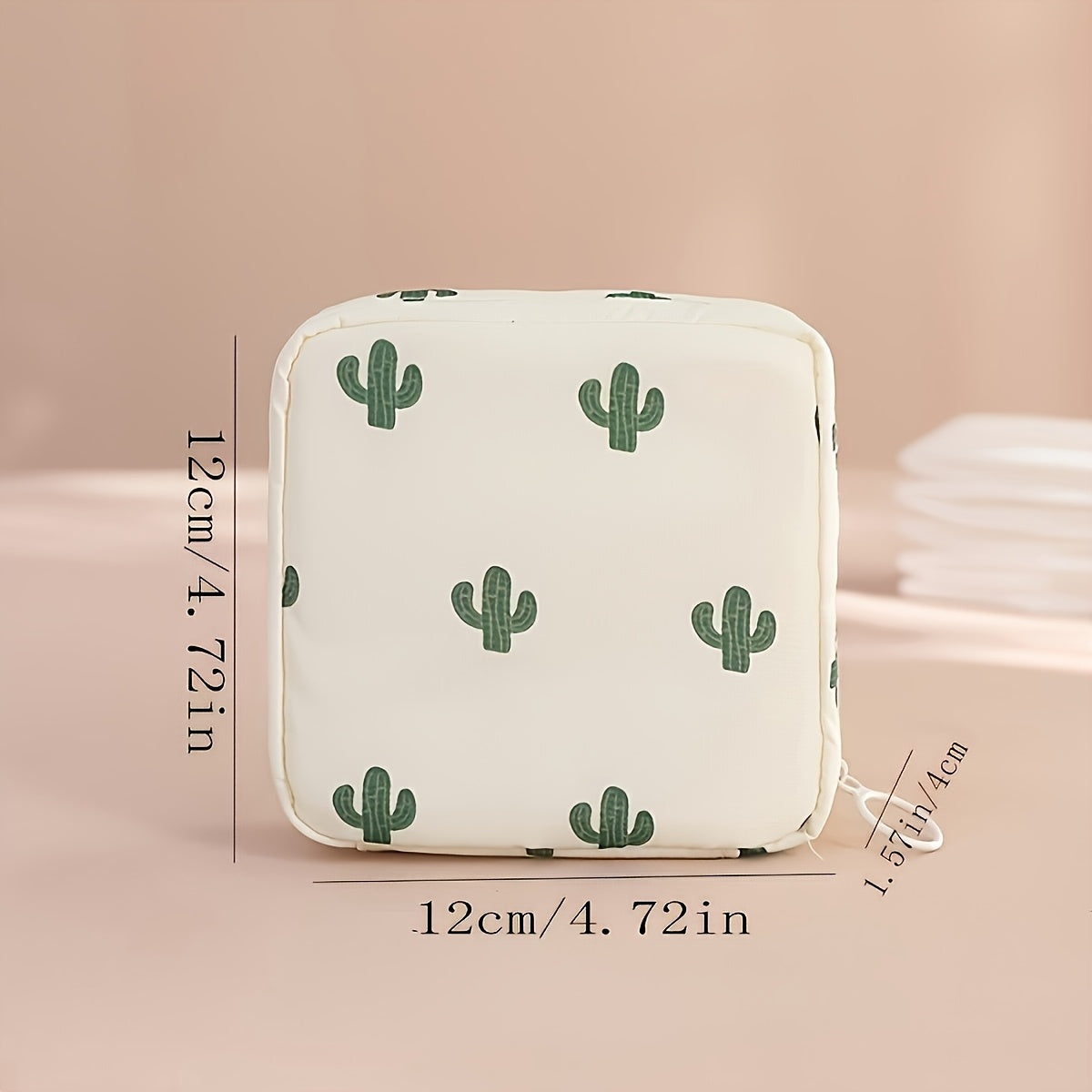 Girls Polyester Organizer Bag with Cartoon Design for Sanitary Napkins Large Capacity Portable Storage