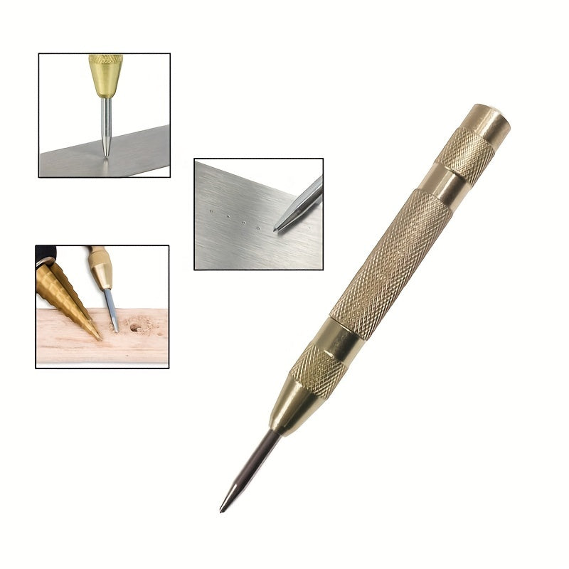 Manual Glass Breaker Punch Tool Spring-Loaded for Marking Gold Components