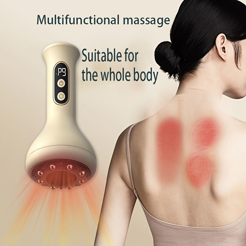 To'qqiz tezlikdagi kuping gua sha asbobi, po'lat shar massaj qiluvchi va USB ma'lumot kabeli bilan.