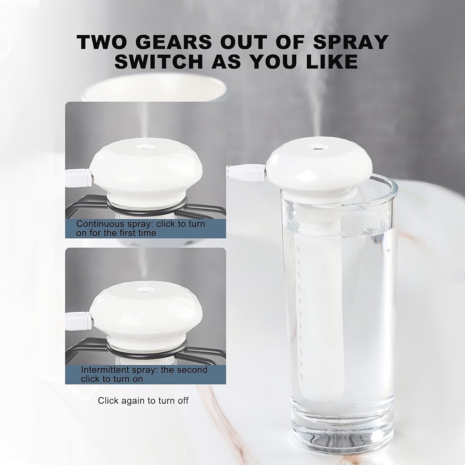 Portable Mini Humidifier USB Desktop Cool Mist for Office Plant Travel