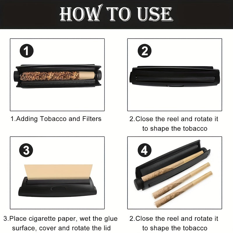 O'zbekistonda portativ plastmassa rulonli mashina sigaretlar uchun 78/110mm konuslar uchun oson foydalanish