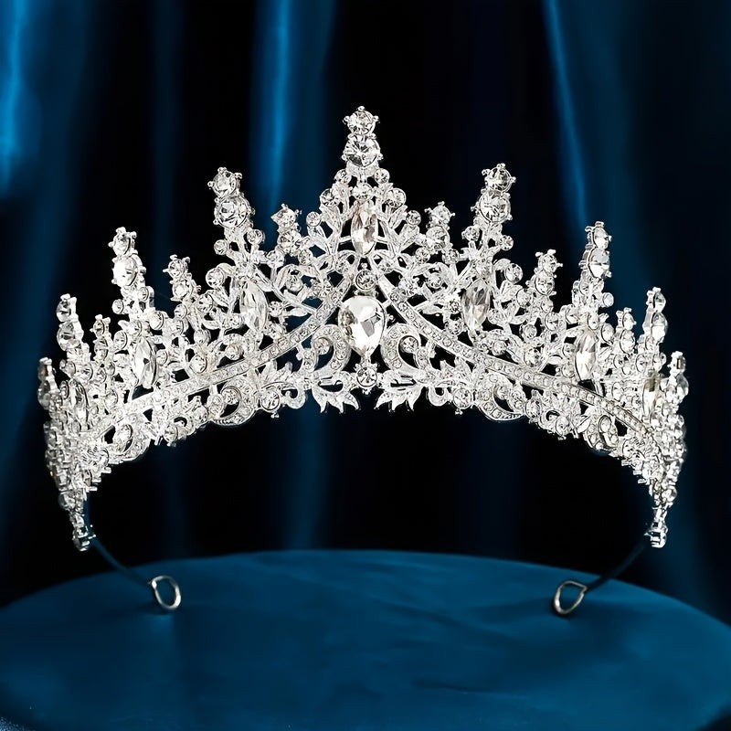 Girls Women Rhinestone Baroque Hairpiece for Parties and Photography