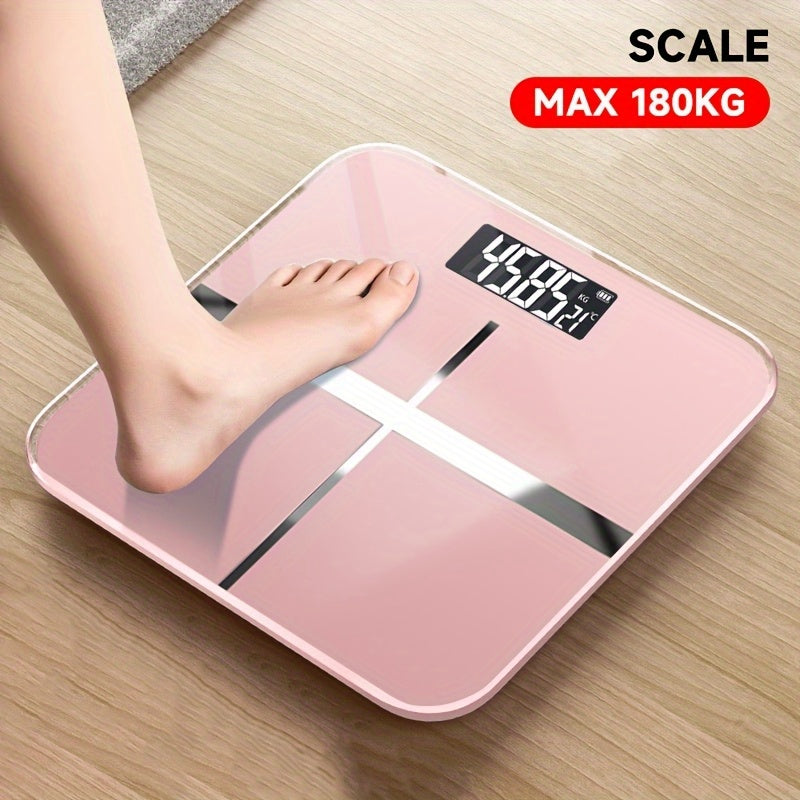 1pc LED Backlight Bathroom Scale Tempered Glass for Home Fitness Outdoor