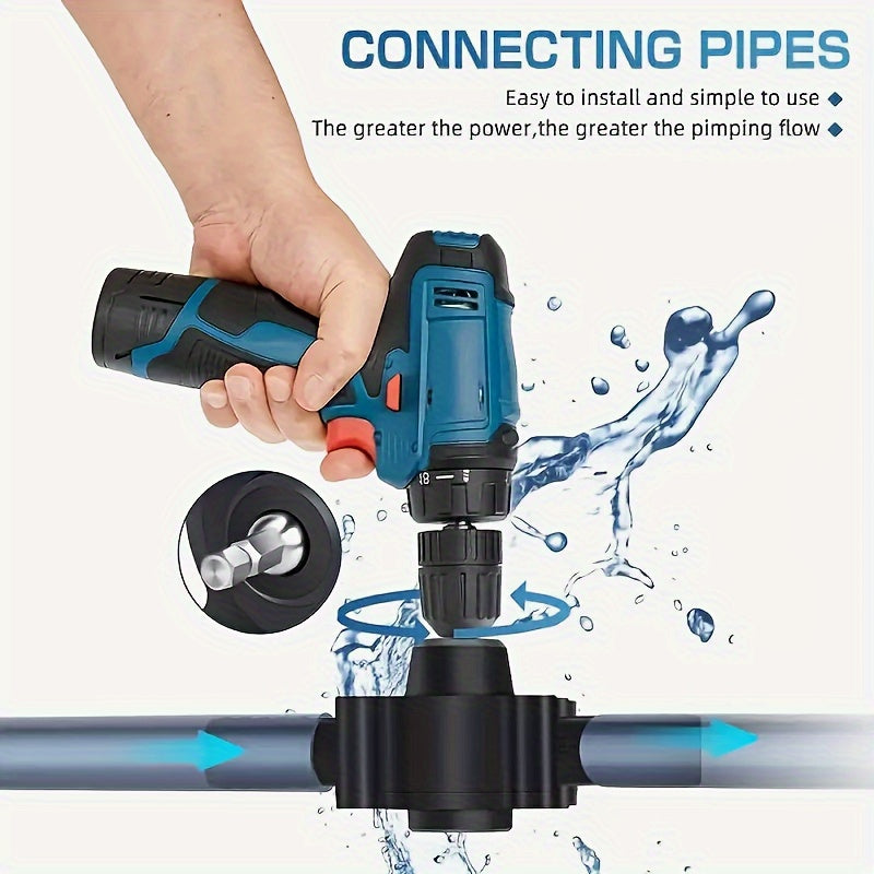 Multi-Purpose Hand Drill Water Pump for Car Wash and Outdoor Use Self-Priming Compact Durable