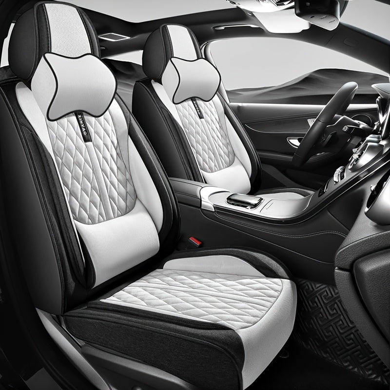 All-Season Polyester Car Seat Covers Waterproof Durable Easy to Clean