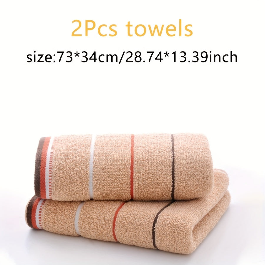 Yuzni yuvish va qo'lni quritish uchun mo'ljallangan yumshoq chiziqli sochiq to'plami, juftliklar, sport zali, yoga studiyasi va plyaj uchun ideal.