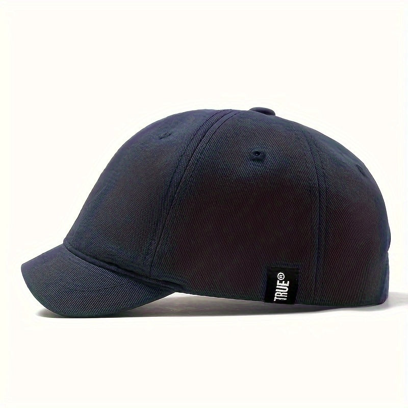 Men's Adjustable Baseball Cap with Hip-Hop Letter Patch Stretch Fit Polyester Street Style
