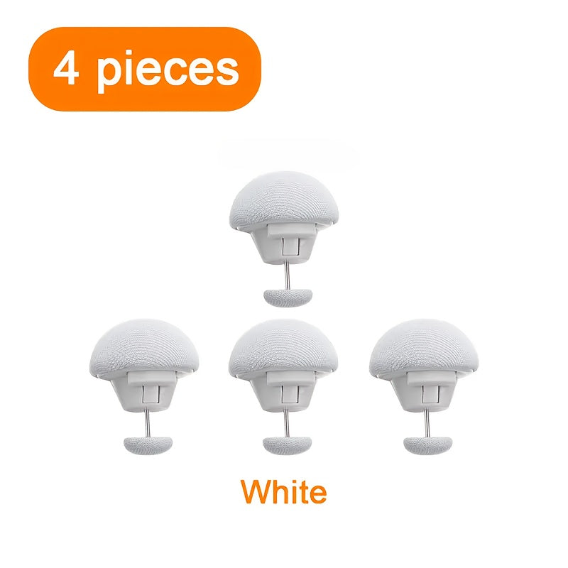 Set of 4 Golden Mushroom Duvet Clips Non-Slip Quilt Holders Bed Sheet Fixer Bed Accessories