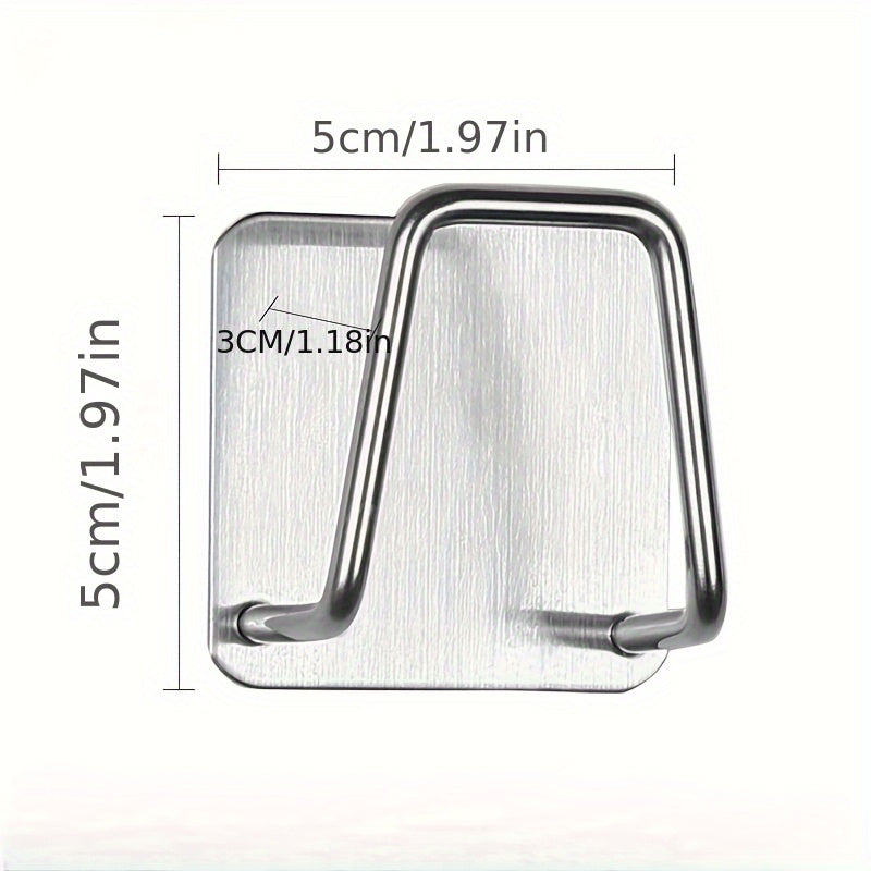 Stainless Steel Sink Caddy with Sponge Holder Kitchen Organizer Rack No-Drill Mount