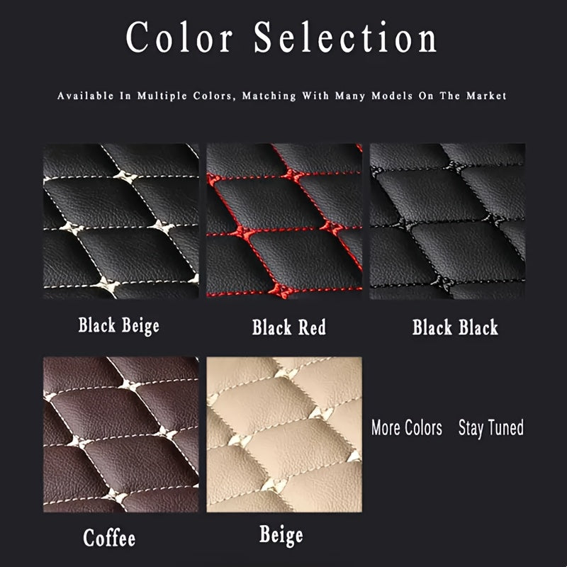 Car Floor Mats PUPU Leather Waterproof All-Weather Set for Sedans