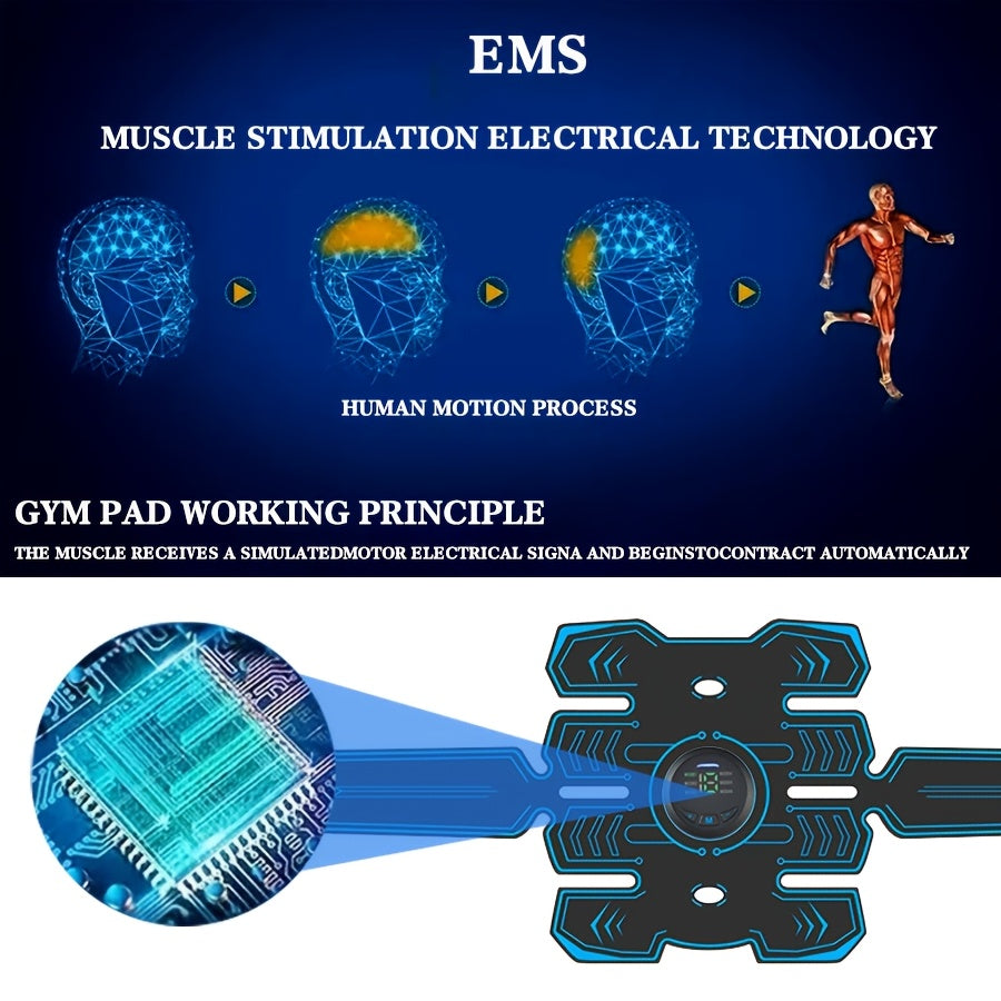 USB Charging Massage Waist Belt with TENS EMS Muscle Therapy Set