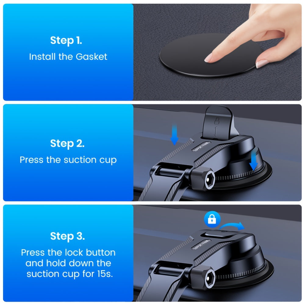 Avtomobil paneli telefon o'rnatgich sozlanadigan vertikal gorizontal barqarorlik yopishqoq yostiqchalar