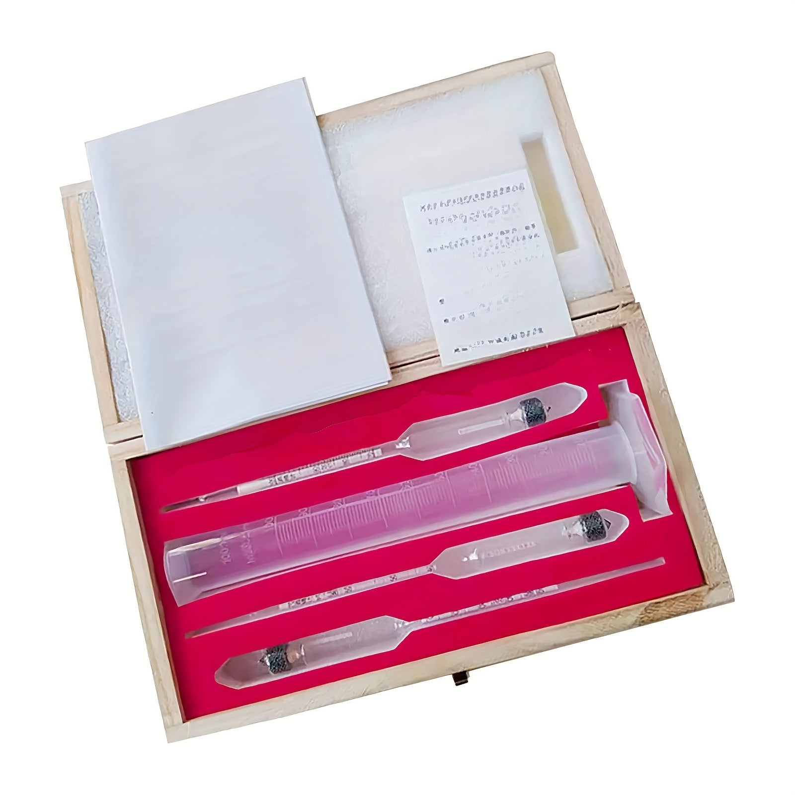 Kit de prueba de alcohol con tres tubos de ensayo para la elaboración casera de licor, concentración y control de densidad