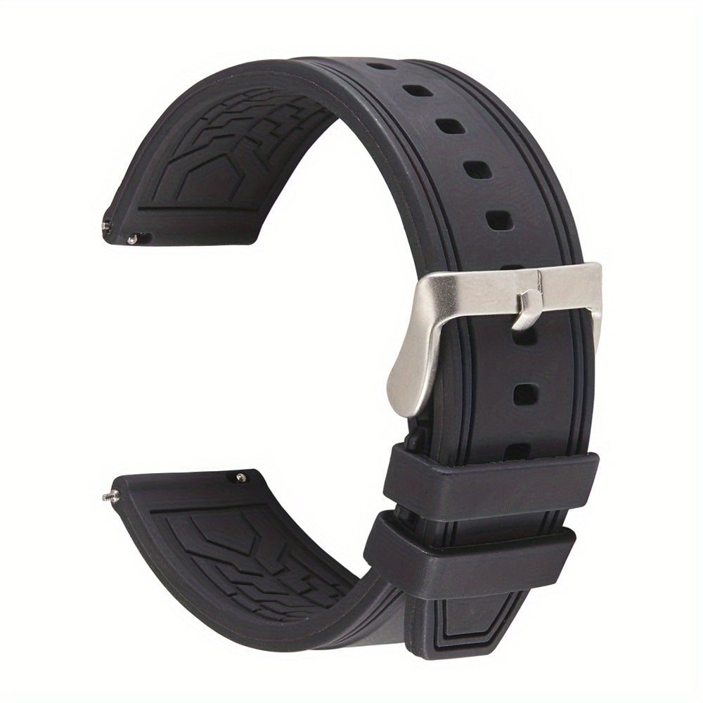 Quick Release Soft Silicone Watch Band 20mm 22mm 24mm Replacement Strap